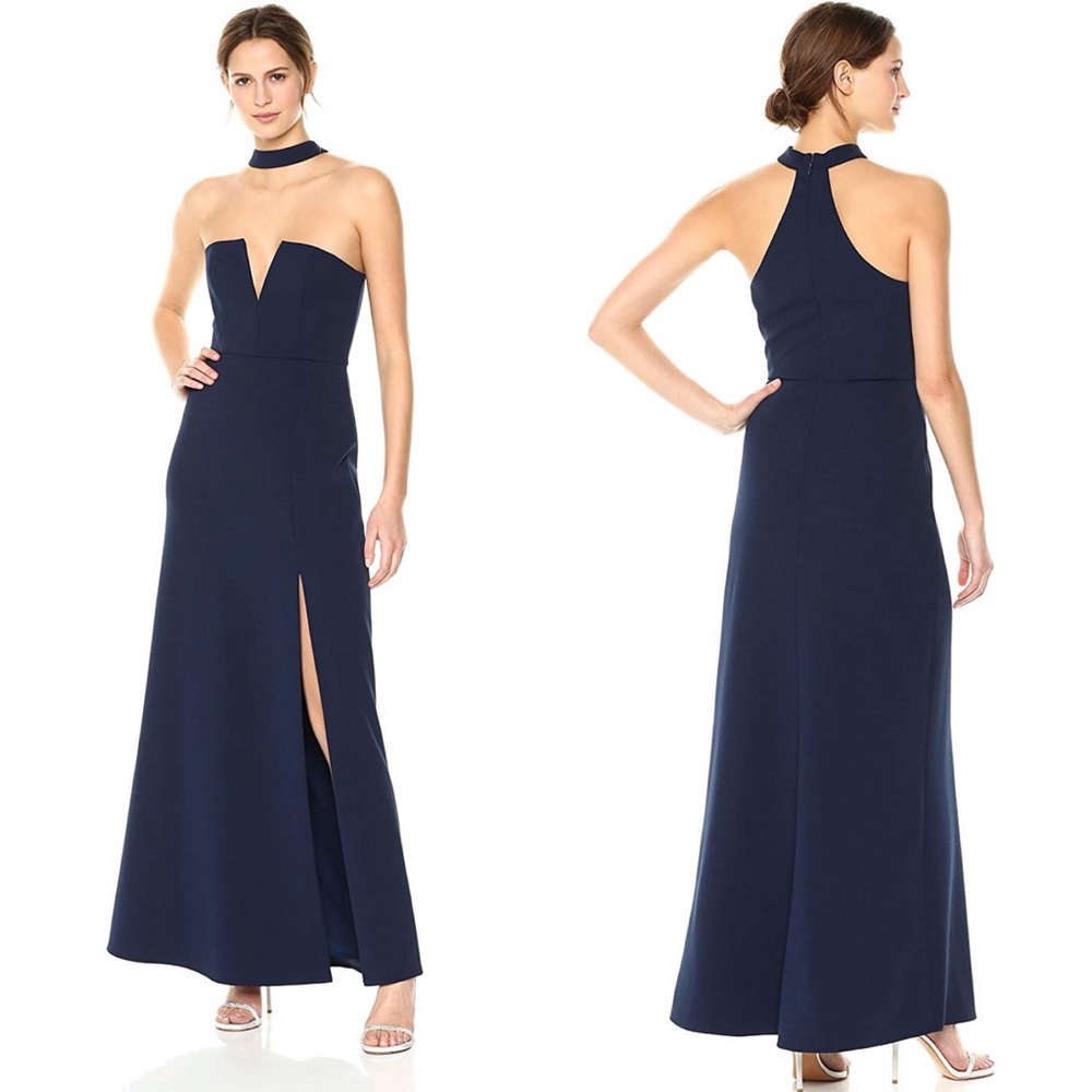 NWT parliament blue BCBGMAXAZRIA gown
